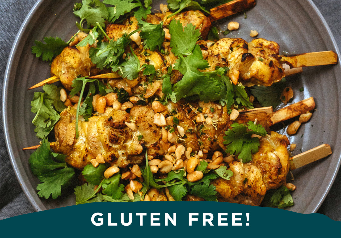 Coconut-Marinated Chicken Satay Skewers Entrée | Serves 4