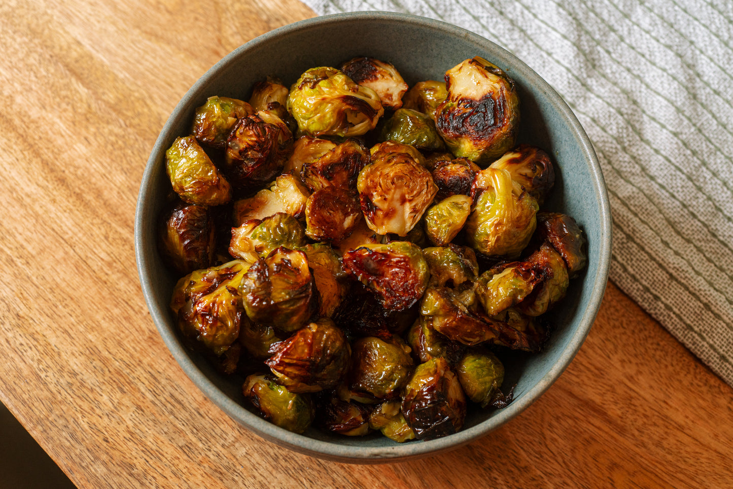 Brussels Sprouts w/ Golden Raisin & Caper Vinaigrette | Serves 4
