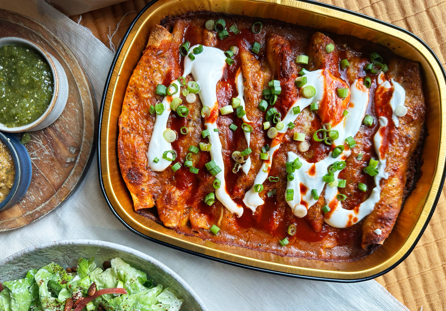 Nada's Braised Chicken Enchiladas Meal | Serves 4