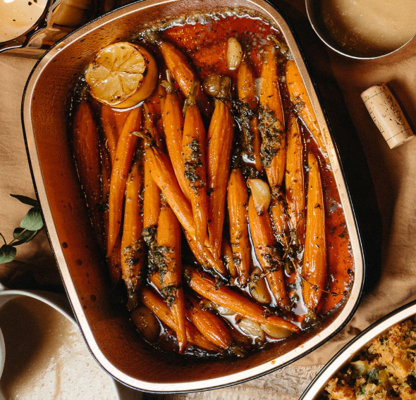 Maple-Glazed Roasted Heirloom Carrots | For 6