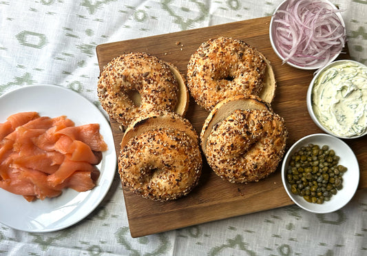 Everything Bagels with Lox and Capers | Serves 4 (Mother's Day)