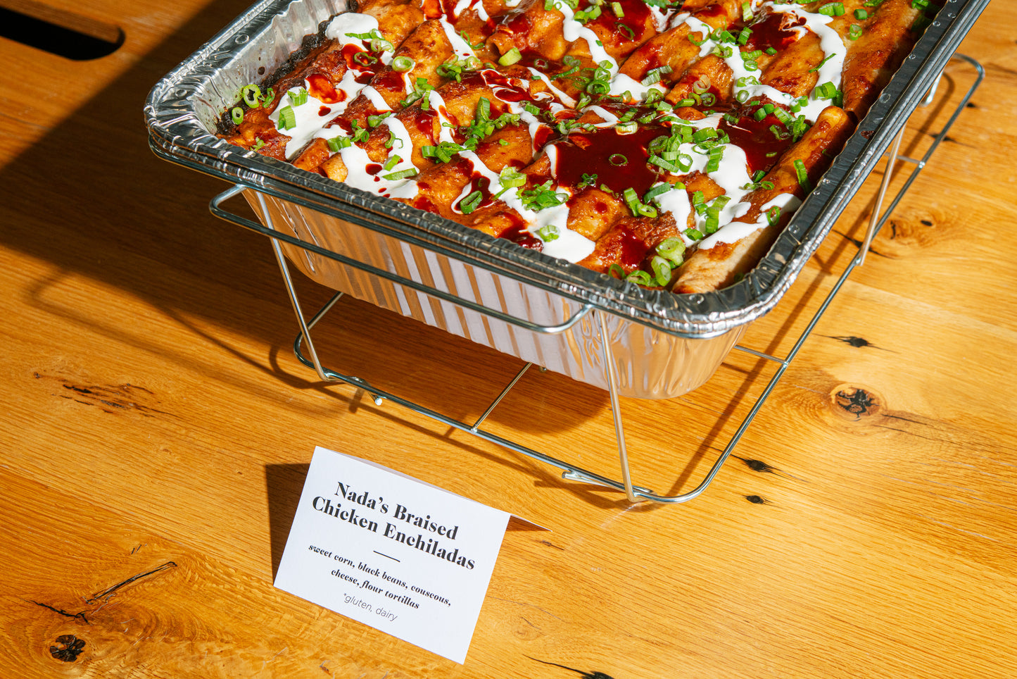 Nada’s Braised Chicken Enchiladas | Serves 12-16 | Lunch