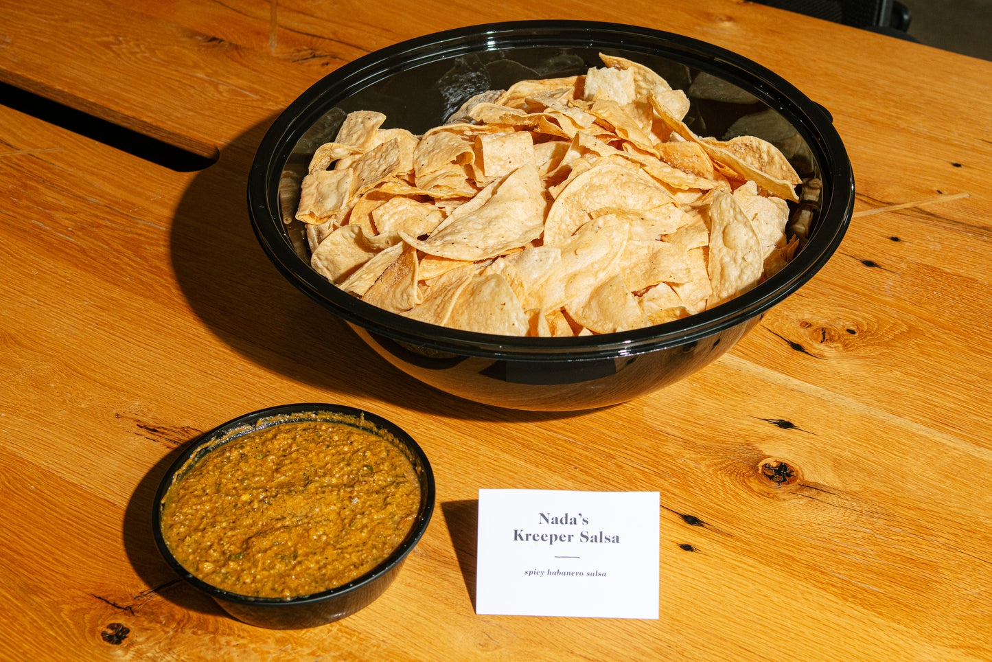Nada's Kreeper Salsa and Chips | 24 oz.