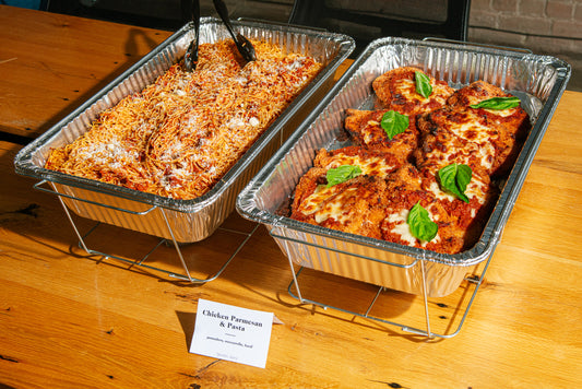 Hand-Breaded Chicken Parmesan | Serves 12-16 | Lunch