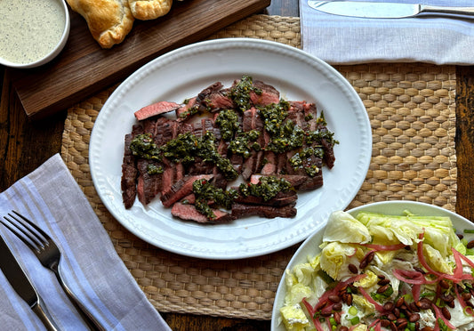 Grilled Flank Steak & Chimichurri | Serves 2