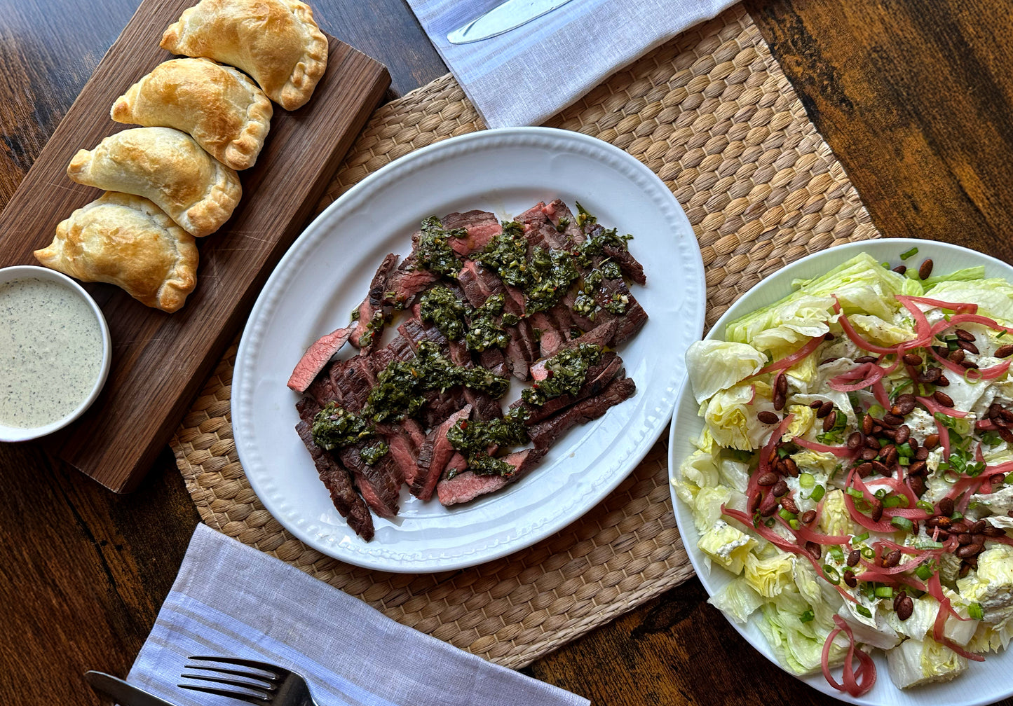 Grilled Flank Steak & Chimichurri | Serves 2