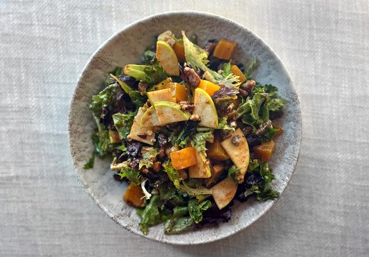 Autumn Chicory Salad with Candied Pecans (Thanksgiving)