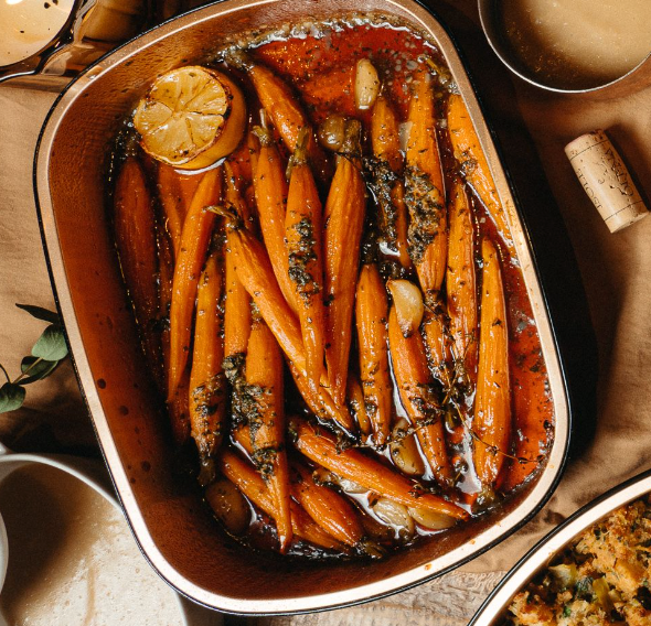Maple-Glazed Roasted Heirloom Carrots | For 6 (Thanksgiving)