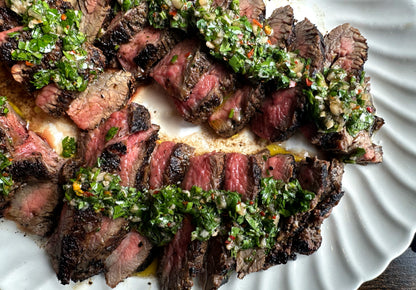Grilled Flank Steak & Chimichurri | Serves 2