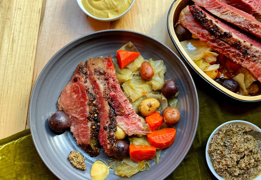 Aunt Connie's Corned Beef & Cabbage | Serves 4